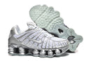 Nike Shox 12 Molas "Pure Platinum and Metallic Silver"