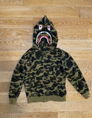 Casaco Bape Grid Camo Shark Full Zip "Green"