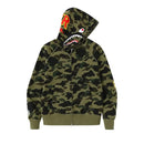 Casaco Bape Grid Camo Shark Full Zip "Green"